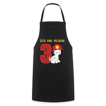 Geburtstag Geschenk Jungen Mädchen 3 Jahre hund - Kochschürze - Schwarz - Vorne - AI Model Male 185 dark (185cm)