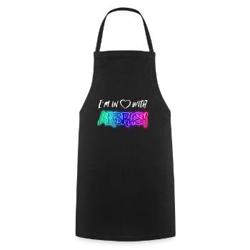 I’m in Love with Airbrush - Tablier de cuisine - noir - Devant - AI Model Male 185 dark (185cm)