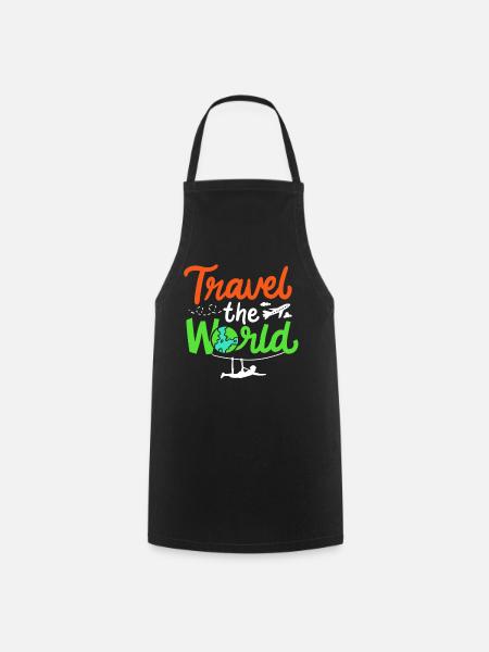 Tour du monde - Tablier de cuisine - noir