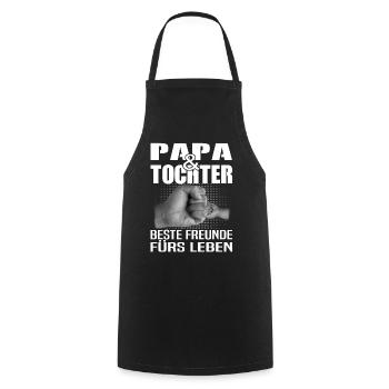 Papa & Tochter beste Freunde Kind Familie Geschenk - Kochschürze - Schwarz - Vorne - AI Model Male 185 dark (185cm)