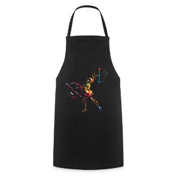 Baton Twirling Sport - Cooking Apron - black - Front - AI Model Male 185 dark (185cm)