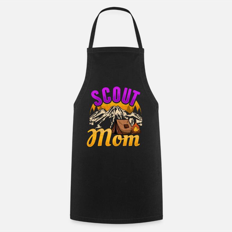 Tentes scoutes Camp scout - Tablier de cuisine - noir
