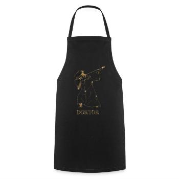 Doktorand Geschenk Dabbing Doktor Doktortitel - Kochschürze - Schwarz - Vorne - AI Model Male 185 dark (185cm)