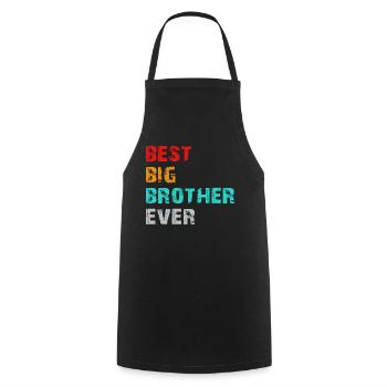 best big brother ever - Cooking Apron - black - Front - AI Model Male 185 dark (185cm)