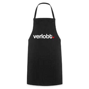 Verlobt Beziehungsstatus Liebe - Kochschürze - Schwarz - Vorne - AI Model Male 185 dark (185cm)