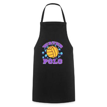 Wasserball - Kochschürze - Schwarz - Vorne - AI Model Male 185 dark (185cm)