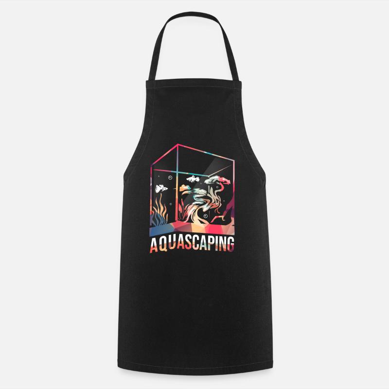 Aquascaping Geschenk - Kochschürze - Schwarz