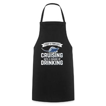 Cruise cruise ship crusader gift - Cooking Apron - black - Front - AI Model Male 185 dark (185cm)