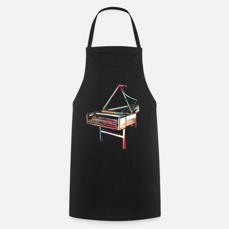 Clavecin clavecin - Tablier de cuisine - noir