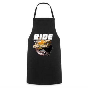 Kitesurfing, kiteboarding - Cooking Apron - black - Front - AI Model Male 185 dark (185cm)