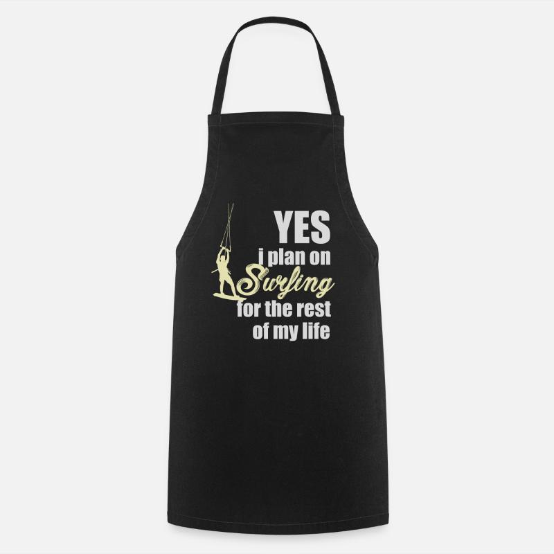 Kitesurfing, kiteboarding - Cooking Apron - black