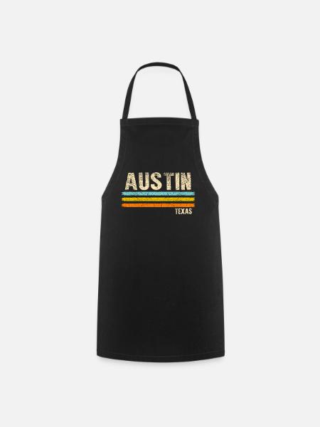Austin Texas - Kochschürze - Schwarz