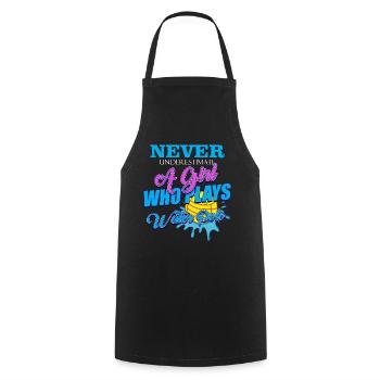 Water polo - Cooking Apron - black - Front - AI Model Male 185 dark (185cm)