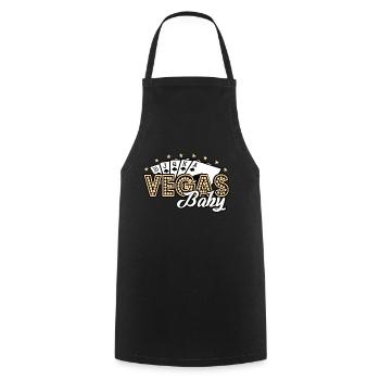 lire le jeu vegas - Tablier de cuisine - noir - Devant - AI Model Male 185 dark (185cm)