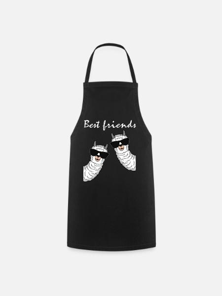 Beste Freunde Geschenk Damen Herren Kinder - Kochschürze - Schwarz