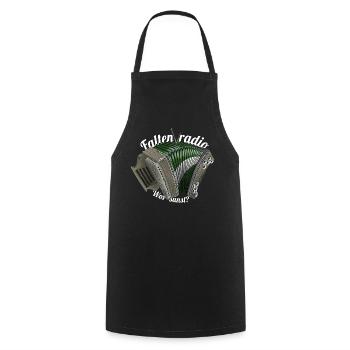 Pleated Radio | ZiachON! - Cooking Apron - black - Front - AI Model Male 185 dark (185cm)