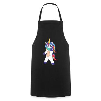 Social Distancing Unicorn - Cooking Apron - black - Front - AI Model Male 185 dark (185cm)