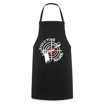 Shooting club - Cooking Apron - black - Front - AI Model Male 185 dark (185cm)