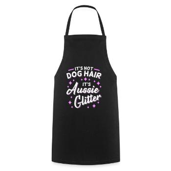 Australian Shepherd Mama Mistress Dog - Cooking Apron - black - Front - AI Model Male 185 dark (185cm)