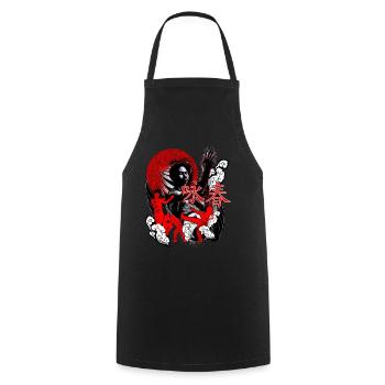 Ving Tsun Kung Fu - Cooking Apron - black - Front - AI Model Male 185 dark (185cm)