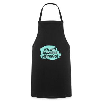 I disagree! - Cooking Apron - black - Front - AI Model Male 185 dark (185cm)