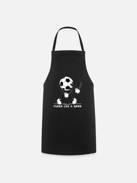 Floss Dance Football Floss like a Boss - Cooking Apron - black