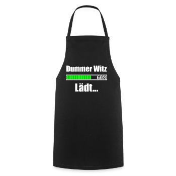 Dummer Witz Lädt Witze Reißen Komiker Geschenk - Kochschürze - Schwarz - Vorne - AI Model Male 185 dark (185cm)