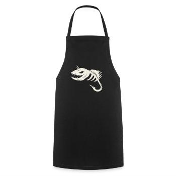 Angler fishing fisherman vacation camper fish - Cooking Apron - black - Front - AI Model Male 185 dark (185cm)