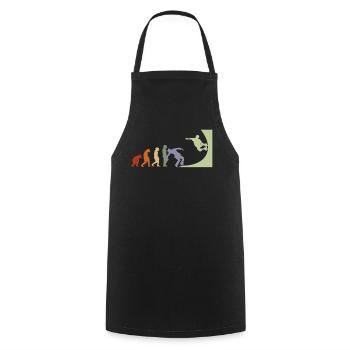 Evolution Skater Skateboard Skate skate halfpipe - Cooking Apron - black - Front - AI Model Male 185 dark (185cm)