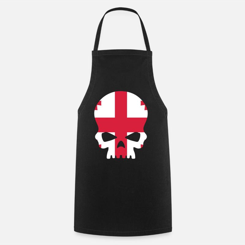 Sugar Skull Georgia - Tablier de cuisine - noir