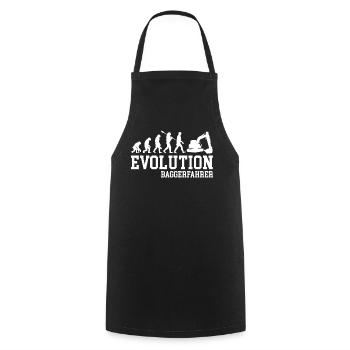 Evolution Bagger - Kochschürze - Schwarz - Vorne - AI Model Male 185 dark (185cm)