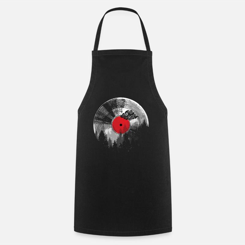 Record geeks - Tablier de cuisine - noir
