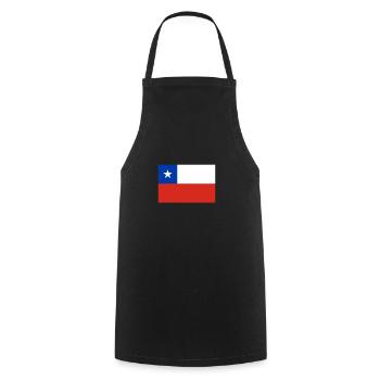 Chile chilenisch Flagge Fahne - Kochschürze - Schwarz - Vorne - AI Model Male 185 dark (185cm)