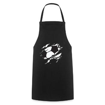 Fußball Fussball - Kochschürze - Schwarz - Vorne - AI Model Male 185 dark (185cm)