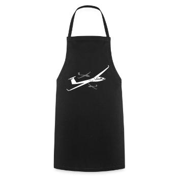 Segelflug Silhouette Minimalist - Kochschürze - Schwarz - Vorne - AI Model Male 185 dark (185cm)