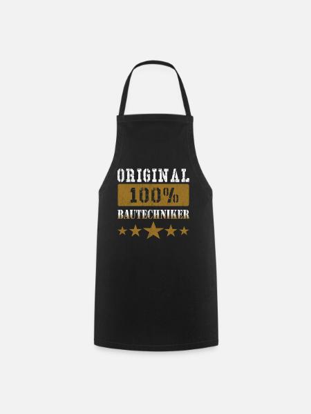 100% Original BAUTECHNIKER - Kochschürze - Schwarz