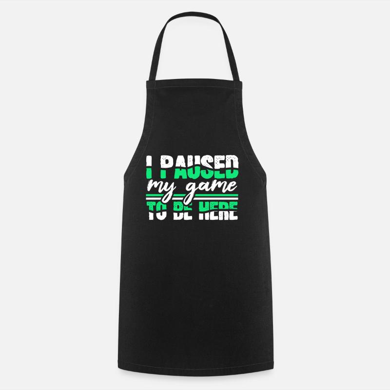 Jeux vidéo - Tablier de cuisine - noir