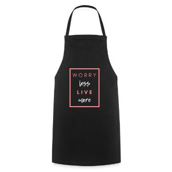 Ne vous inquiétez pas moins beau dire - Tablier de cuisine - noir - Devant - AI Model Male 185 dark (185cm)