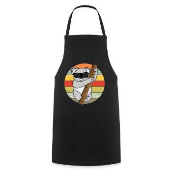 Koala retro koala bear sunglasses gift - Cooking Apron - black - Front - AI Model Male 185 dark (185cm)