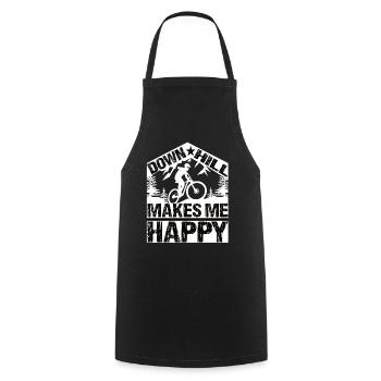 Downhill downhill mountain bike downhill bike - Cooking Apron - black - Front - AI Model Male 185 dark (185cm)