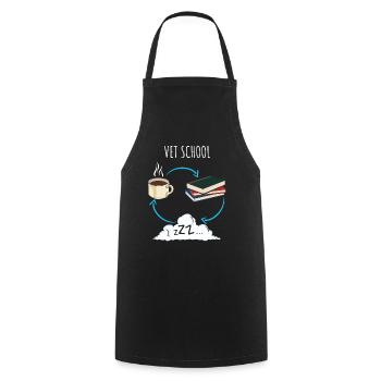 Veterinarian veterinarian studying veterinary - Cooking Apron - black - Front - AI Model Male 185 dark (185cm)