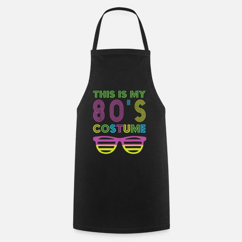 80s costume - Cooking Apron - black
