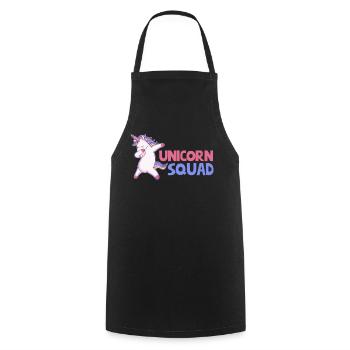 Unicorn Squad Love Unicorns Love - Cooking Apron - black - Front - AI Model Male 185 dark (185cm)