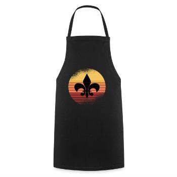 Scout Rétro Lys Vintage - Tablier de cuisine - noir - Devant - AI Model Male 185 dark (185cm)