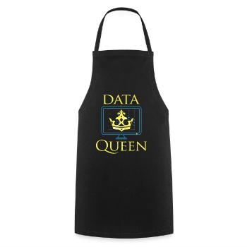 Data Queen Science R Statistics Statistician - Cooking Apron - black - Front - AI Model Male 185 dark (185cm)