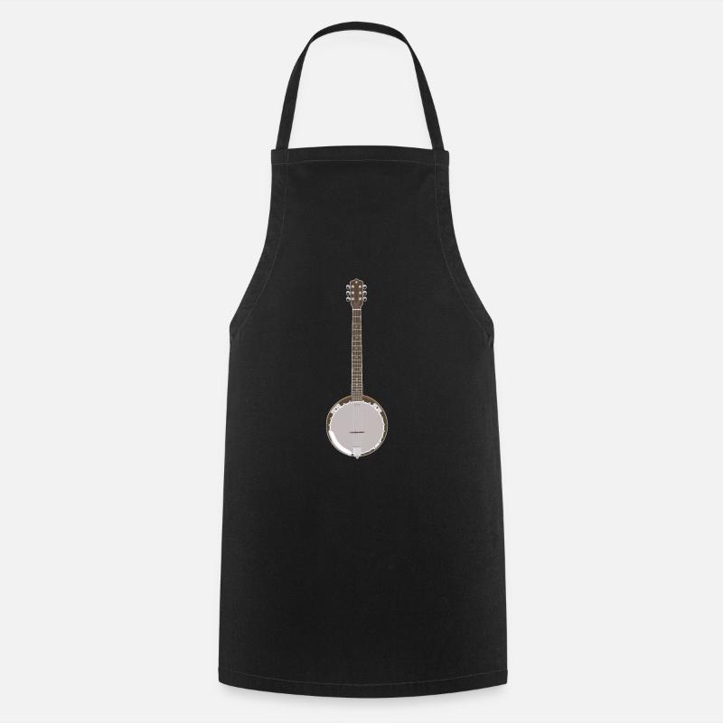 Banjo - Single Banjo - Cooking Apron - black