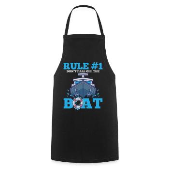 Boat - Cooking Apron - black - Front - AI Model Male 185 dark (185cm)