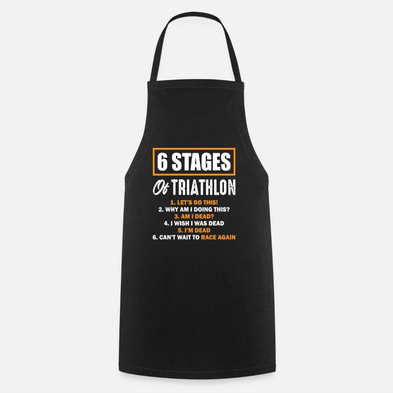 Triathlon - Tablier de cuisine - noir