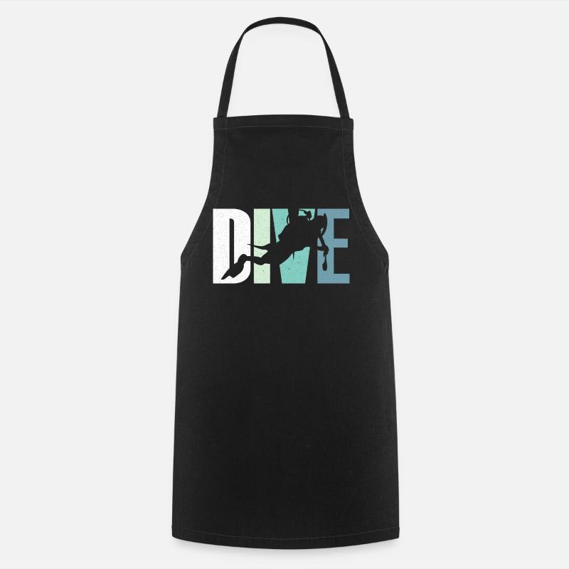 Plongeur - Tablier de cuisine - noir