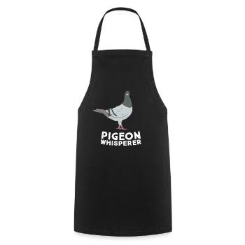 Pigeon Whisperer - Cooking Apron - black - Front - AI Model Male 185 dark (185cm)